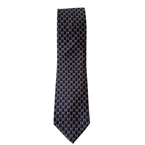 GG SILK JACQUARD TIE Brand New - Picture 1 of 5